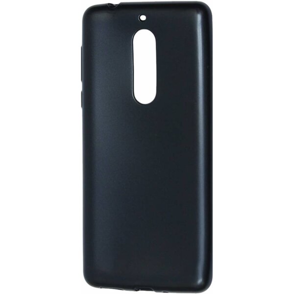Merkloos Nokia 7 zwart matt silicone tpu hoesje