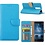 Merkloos Nokia 8 Portemonnee hoesje / book case Blauw
