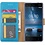 Merkloos Nokia 8 Portemonnee hoesje / book case Blauw