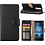 Merkloos OnePlus 5T booktype case / portmeonnee hoesje Zwart