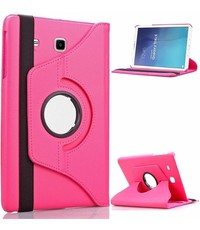 Merkloos Pink / Roze Samsung Galaxy Tab E 9,6 inch Tablet Case hoesje met 360? draaistand cover hoes