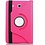 Merkloos Pink / Roze Galaxy Tab E 9,6 inch Tablet Case hoesje met 360ﾰ draaistand cover hoes