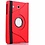 Merkloos Rood Galaxy Tab E 9,6 inch Tablet Case hoesje met 360ﾰ draaistand cover hoes