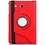 Merkloos Rood Galaxy Tab E 9,6 inch Tablet Case hoesje met 360ﾰ draaistand cover hoes