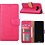 Merkloos Samsung Galaxy A3 2016 Portmeonnee hoesje / book style case Pink