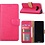 Merkloos Samsung Galaxy A8 (2018) Portmeonnee hoesje / book style case Pink