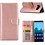 Merkloos Samsung Galaxy A8 (2018) Portmeonnee hoesje / book style case Rose Goud