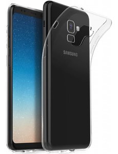 Merkloos Samsung Galaxy A8 (2018) Silicone cover / Transparant tpu hoesje
