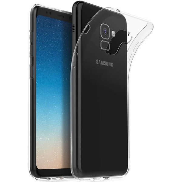 Merkloos Samsung Galaxy A8 (2018) Silicone cover / Transparant tpu hoesje