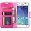 Merkloos Samsung Galaxy J3 (2017) Portemonnee hoesje Pink