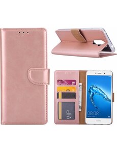 Merkloos Samsung Galaxy J3 (2017) Portemonnee hoesje Rose Goud