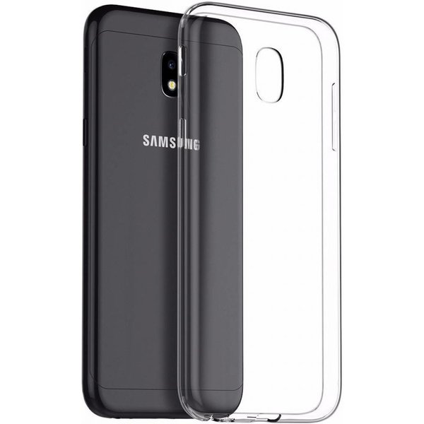 Merkloos Samsung Galaxy J3 2017 clear transparant tpu hoesje ultra dunne