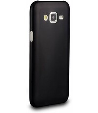 Merkloos Samsung Galaxy J5 TPU back case cover Hoesje Zwart