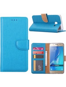 Merkloos Samsung Galaxy J5 (2017) Portemonnee hoesje Blauw