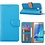 Merkloos Samsung Galaxy J5 (2017) Portemonnee hoesje Blauw
