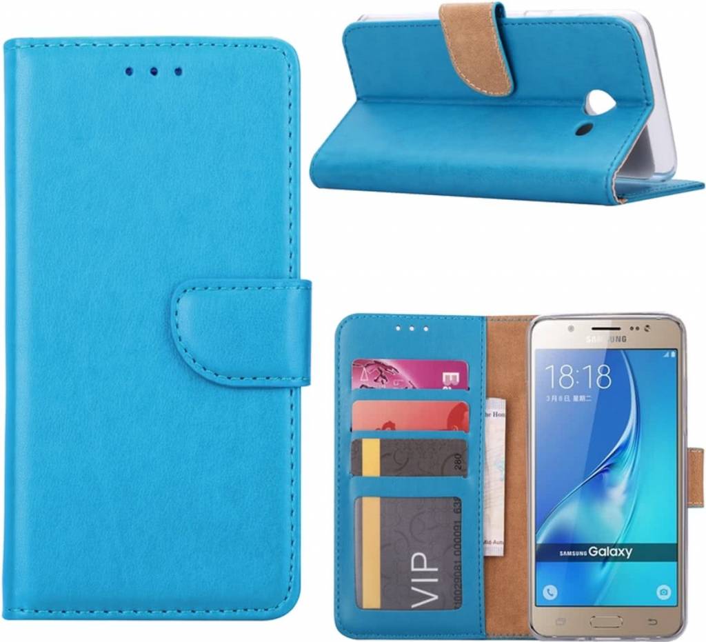 Dakraam Snel intern Samsung Galaxy J5 (2017) Portemonnee hoesje Blauw - Phonecompleet.nl