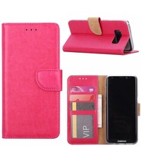 Merkloos Samsung Galaxy J5 2016 Portmeonnee hoesje / booktype case Pink