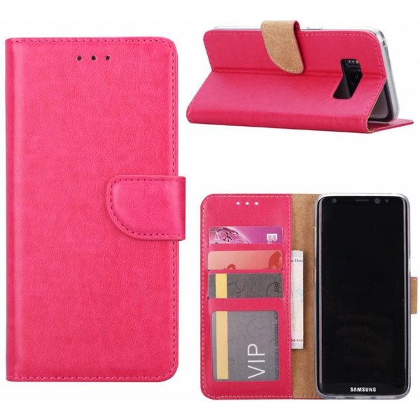 Merkloos Samsung Galaxy J5 2016 Portmeonnee hoesje / booktype case Pink