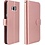 Merkloos Samsung Galaxy J5 2017 Portemonnee hoesje / booktype case Rose Goud