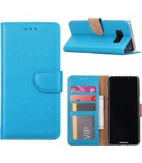 Merkloos Samsung Galaxy Note 8 Portemonnee hoesje / book case Blauw