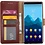 Merkloos Samsung Galaxy Note 8 Portemonnee hoesje / book case Bruin