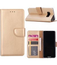 Merkloos Samsung Galaxy Note 8 Portemonnee hoesje / book case Gold