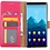 Merkloos Samsung Galaxy Note 8 Portemonnee hoesje / book case Pink