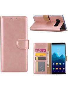 Merkloos Samsung Galaxy Note 8 Portemonnee hoesje / book case Rose Goud