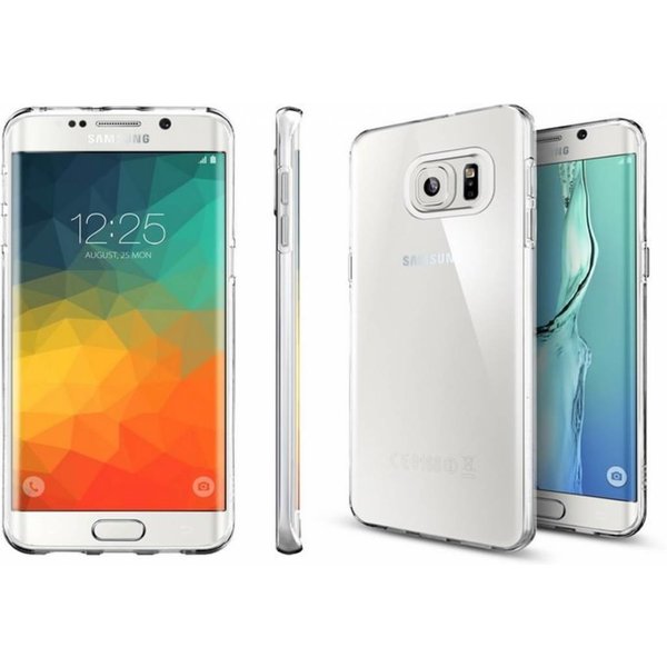 OU case Geschikt voor Samsung Galaxy S6 Edge Plus ultra thin transparant TPU hoesje