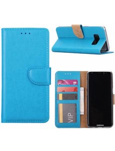 Merkloos Samsung Galaxy S6 Portmeonnee hoesje / booktype case Blauw