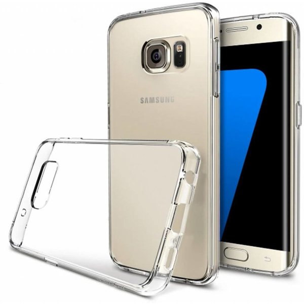 Merkloos Samsung Galaxy S7 Edge Ultra dun Crystal Clear / tansparant tpu silicone hoesje