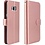 Merkloos Samsung Galaxy S8+ (Plus) Portemonnee hoesje / booktype case Rose Goud
