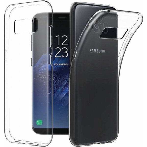 Merkloos Samsung Galaxy S8+ (Plus) crystal clear grip bumper case cover hoesje