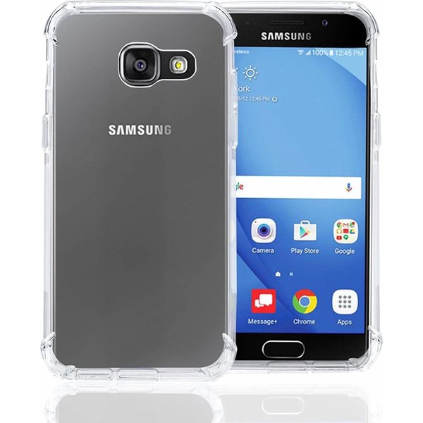 Merkloos Shock Proof (Drop Cushion) Case met TPU Soft Frame hoesje voor Samsung Galaxy A5 2017 - Transparant Doorzichtig