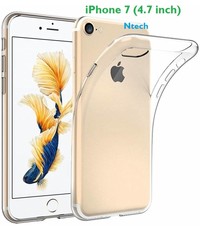 Merkloos iPhone 7 / iPhone 8 (4,7inch) shock absorption TPU Hybrid transparant case hoesje _