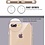 Merkloos iPhone 7 / iPhone 8 (4.7 inch) TPU Transparant back case cover Hoesje Met Bumper Rose Goud