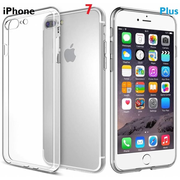 Merkloos iPhone 7 Plus / iPhone 8 Plus (5.5 inch) Weightless als Air, Extreme Lichtgewicht & dunne transparante zachte flexibele TPU