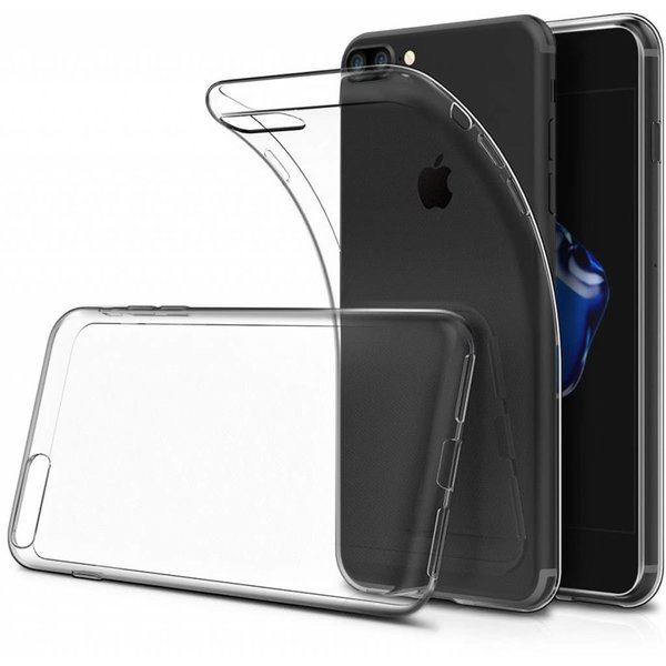 Merkloos iPhone 8 transpatrant anti slip clear protector case hoesje