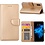 Merkloos iPhone X / Xs (10) Portemonnee hoesje / book case Champange Goud