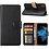 Merkloos iPhone X / Xs (10) Portemonnee hoesje / book case Zwart