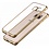 Merkloos Samaung Galaxy S7 TPU Soft Crystal Clear rug en galvaniseren Plating TPU bumper Goud