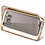 Merkloos Samaung Galaxy S7 TPU Soft Crystal Clear rug en galvaniseren Plating TPU bumper Goud