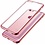 Merkloos Samaung Galaxy S7 TPU Soft Crystal Clear rug en galvaniseren Plating TPU bumper Rose Goud