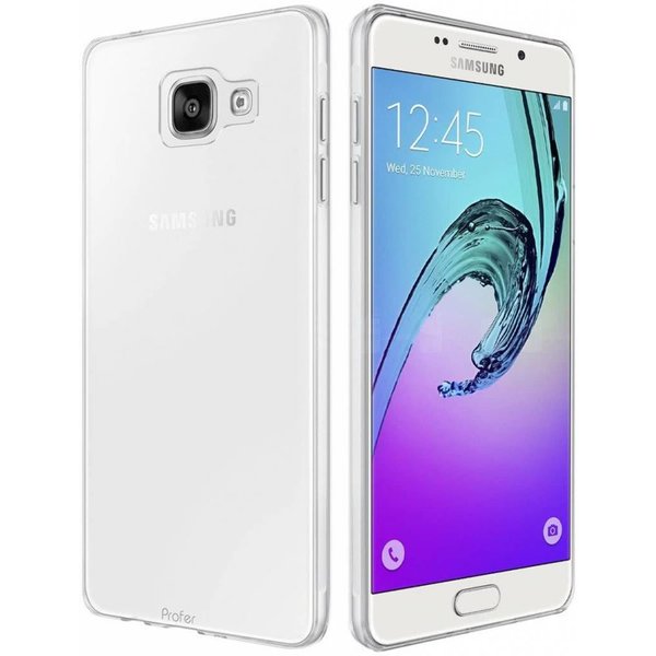 Merkloos Samsung Galaxy A5 (2016 A510F) Ultra Dun transparant tpu case cover hoesje