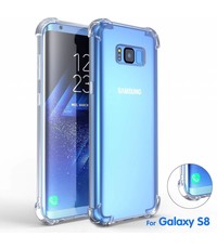 Merkloos Shock Proof (Drop Cushion) Case met TPU Soft Frame hoesje voor Samsung Galaxy S8 Transparant Doorzichtig