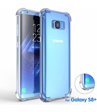 Merkloos Shock Proof (Drop Cushion) Case met TPU Soft Frame hoesje voor Samsung Galaxy S8+ (Plus) Transparant Doorzichtig