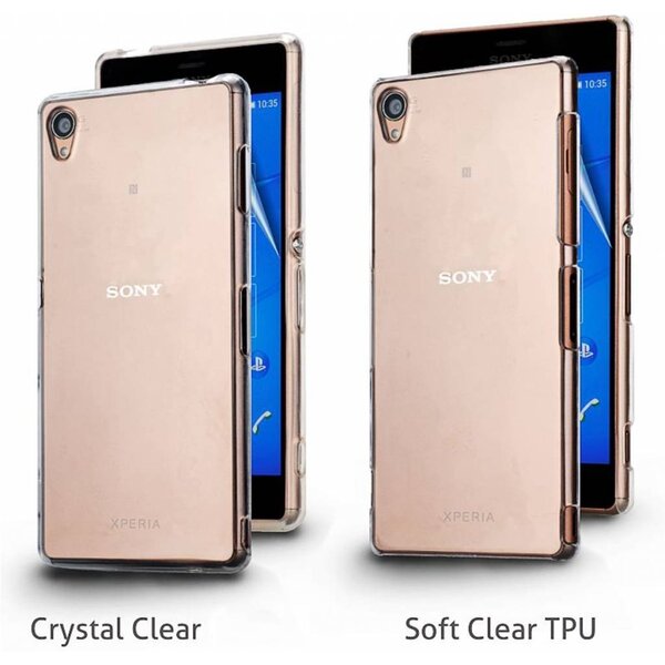 Merkloos Sony Xperia M5 Transparant Gel TPU ultra dun case cover hoesje