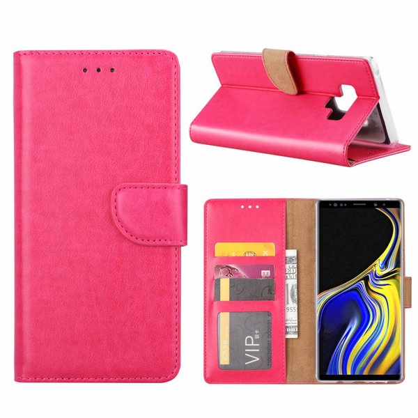 Merkloos  Samsung Galaxy Note 9 Portmeonnee Hoesje / Book Style Case Pink