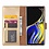 Merkloos  Samsung Galaxy Note 9 Portmeonnee Hoesje / Book Style Case Goud