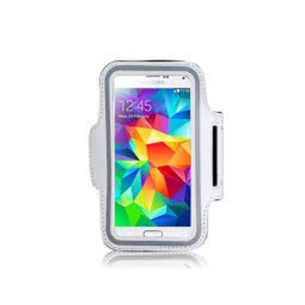 Merkloos Sport Armband voor Samsung Galaxy S5, iPhone 6 4,7 Wit